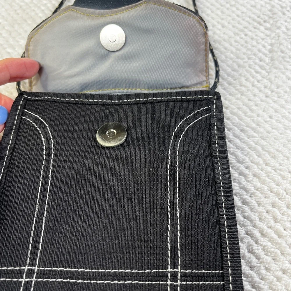 Keen Hybrid Transport Neck Wallet Black Canvas Travel Pouch ID Holder NWT
